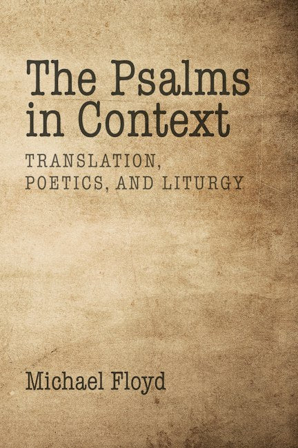 Cover image for The Psalms in Context, isbn: 9781596273245