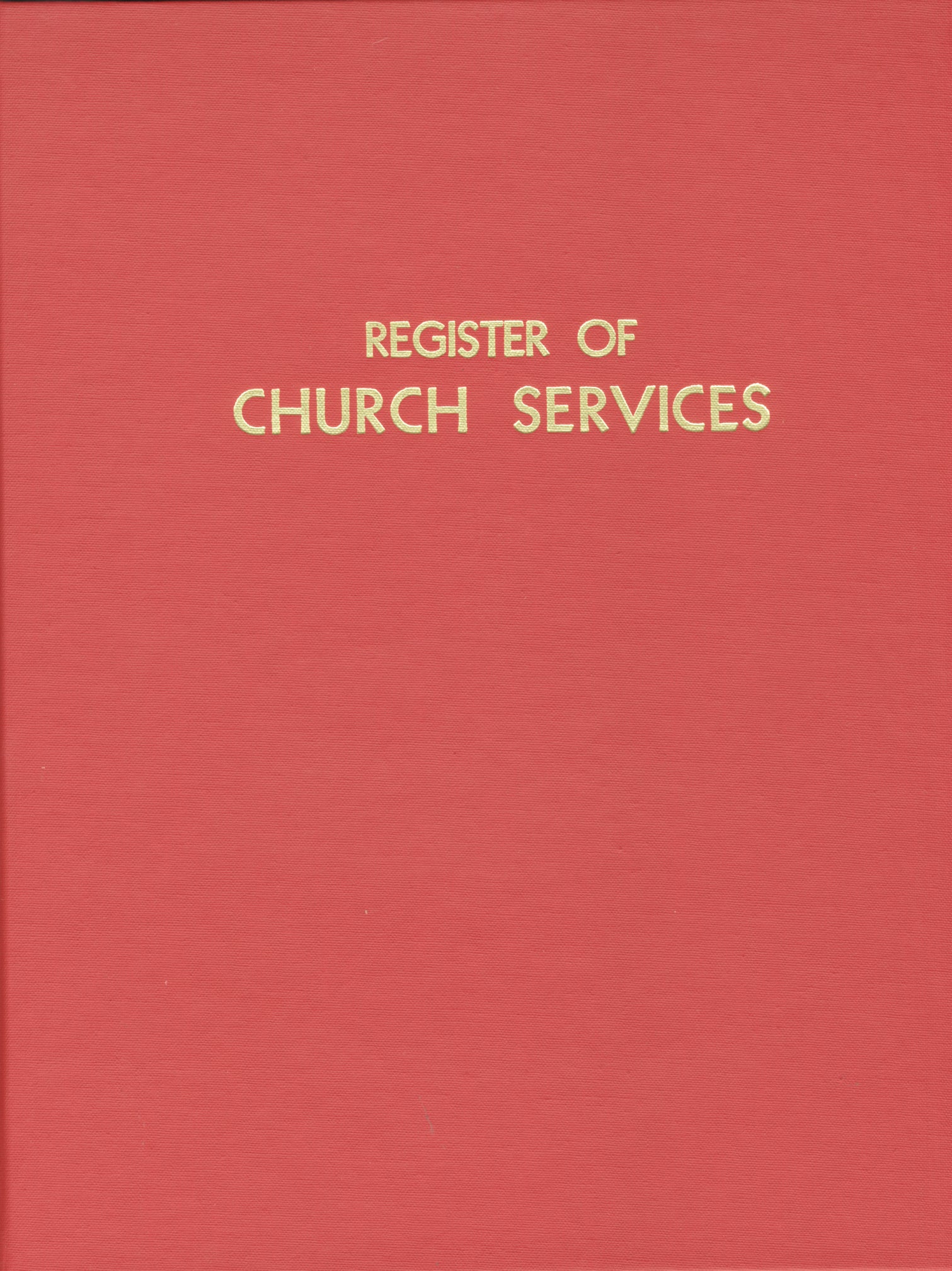 Cover image for Register of Church Services, isbn: 9781640655003