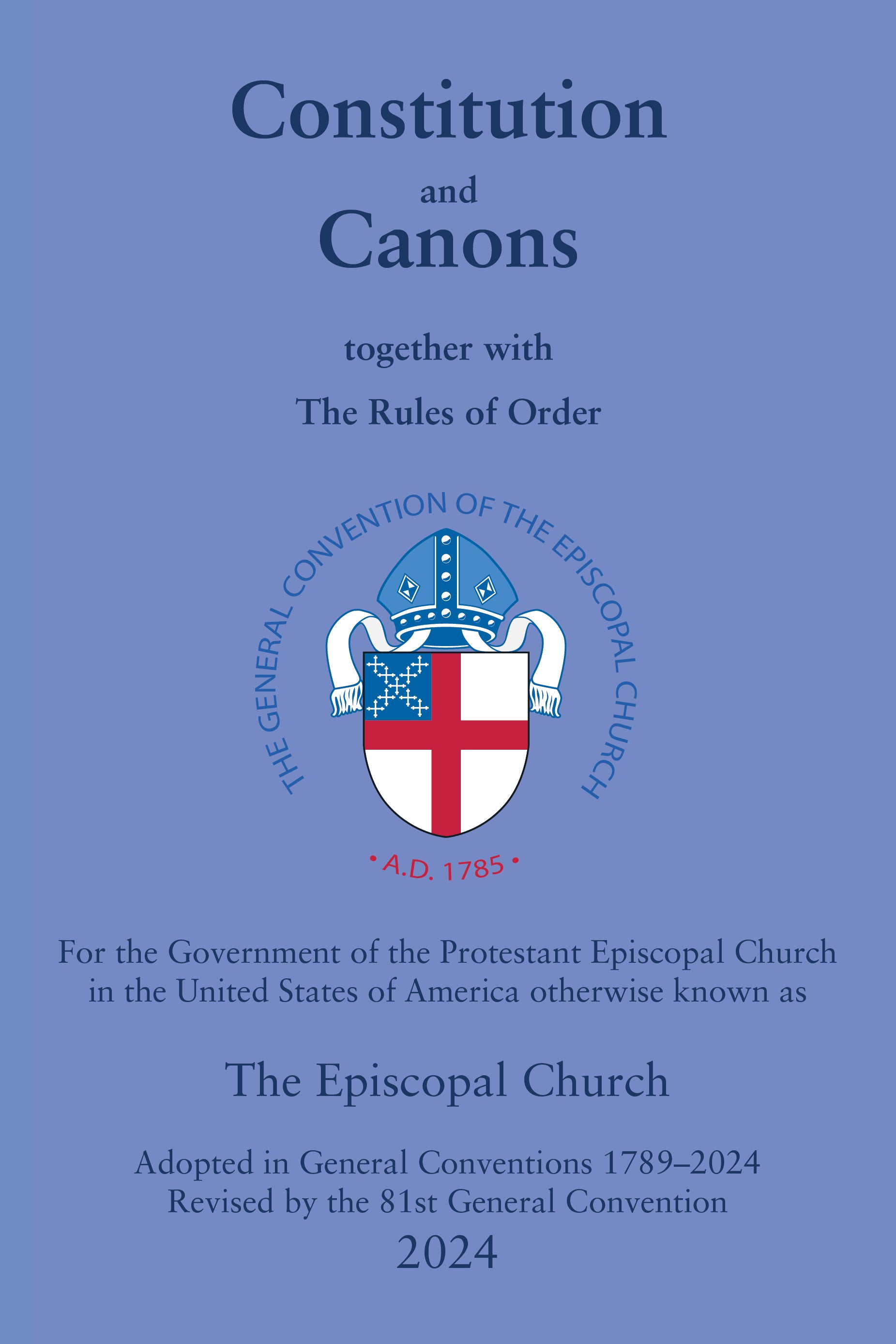 Cover image for Constitution and Canons, isbn: 9781640658110
