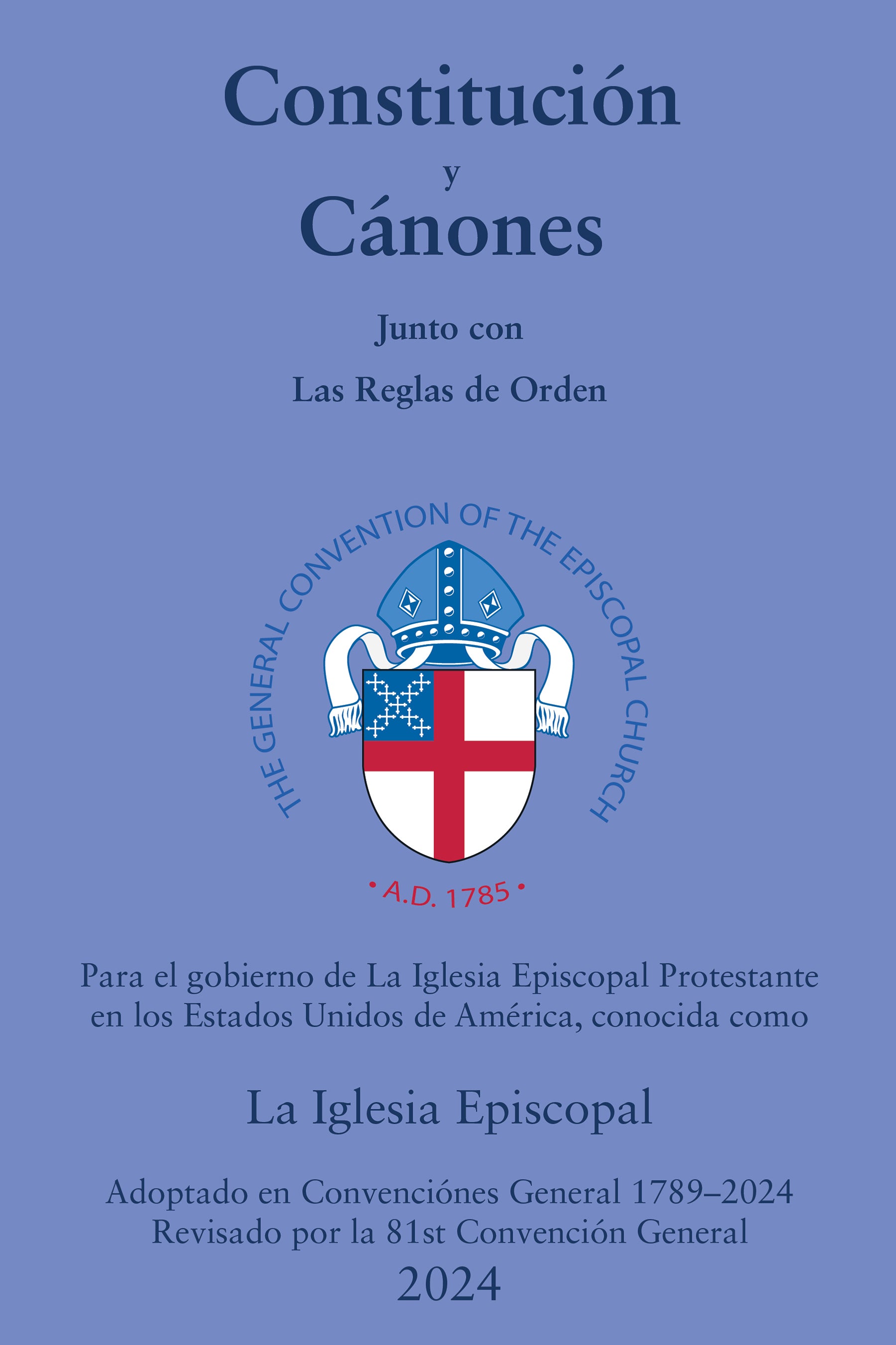 Cover image for Constitución y Cánones, isbn: 9781640658479