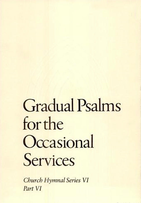 Cover image for Gradual Psalms for the Occasional Services, isbn: 9780898691573