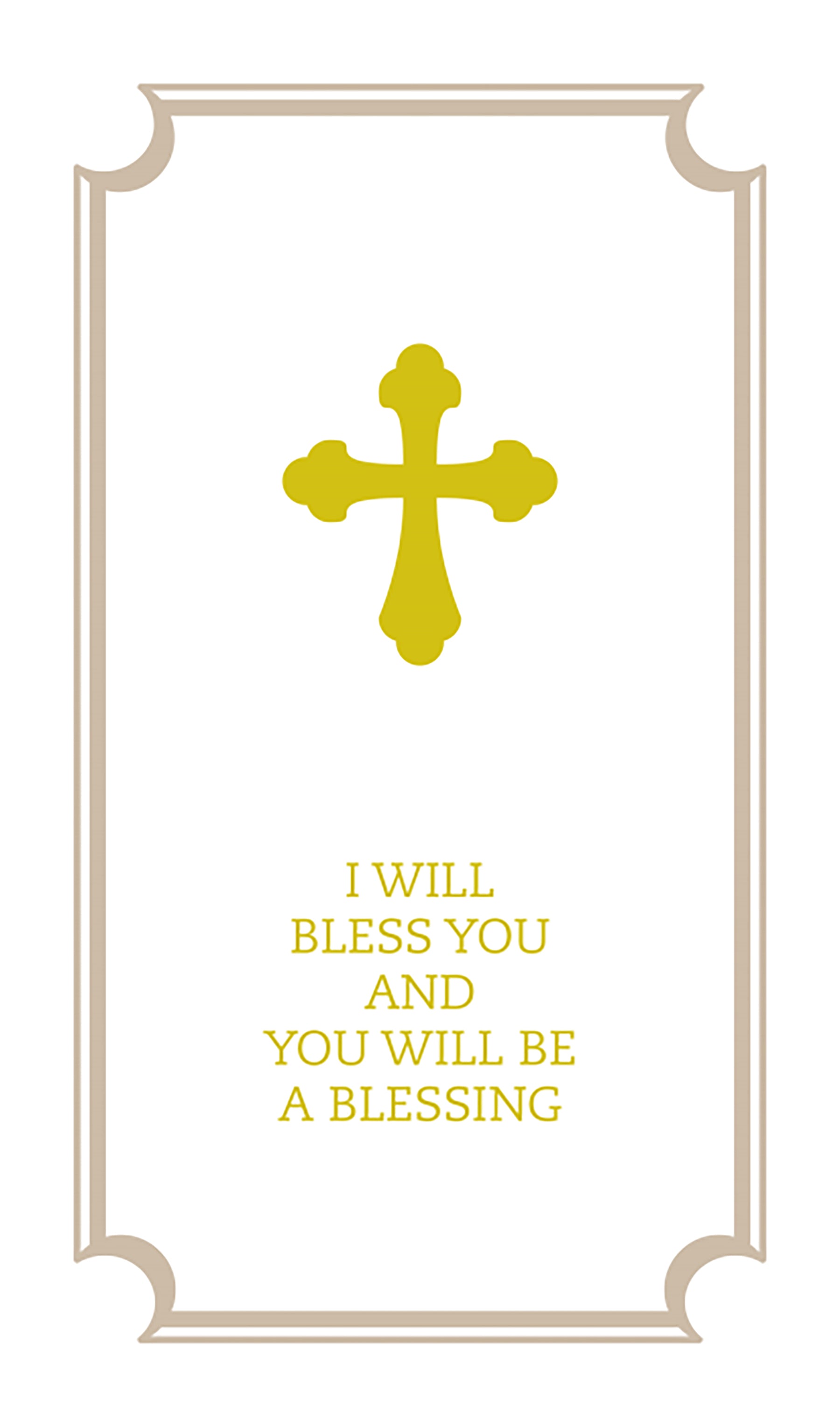 Cover image for I Will Bless You and You Will Be a Blessing, Commemorative Wedding Booklet, Gift Edition, isbn: 9781640655133