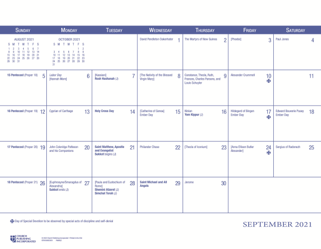 Churchpublishing Org 2022 Christian Planning Calendar