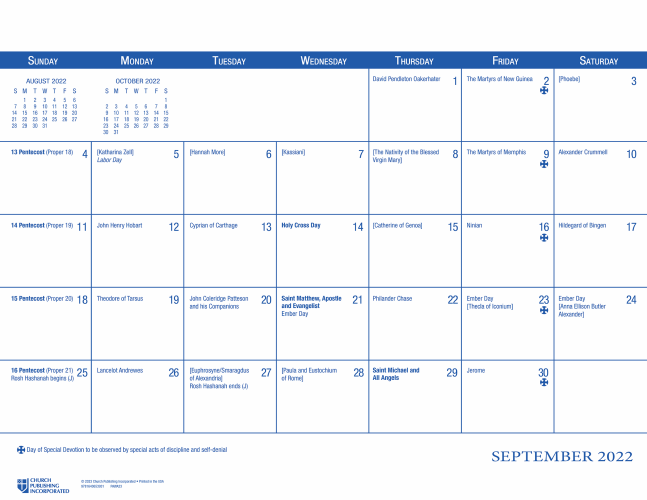 Episcopal Liturgical Calendar 2023 Pdf Printable Calendar 2023